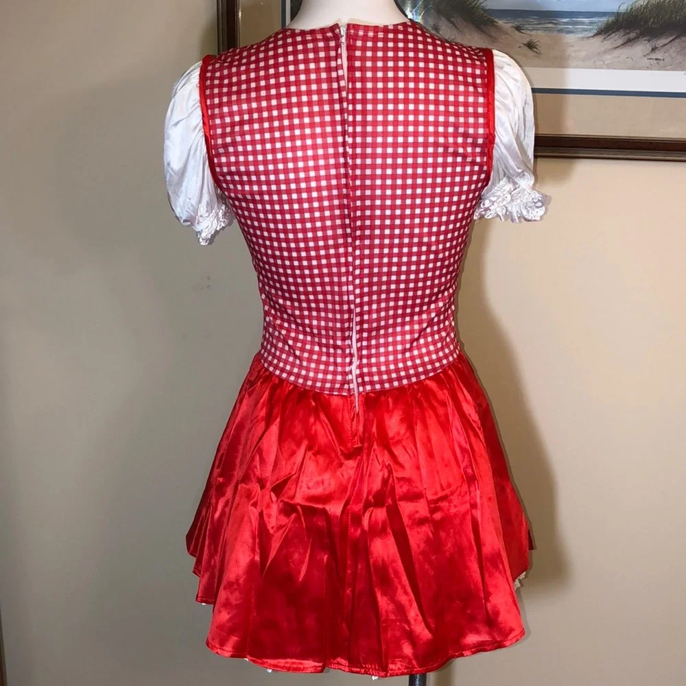 Costume RED RIDING HOOD Sexy Dress With Cape Adult Size Medium 6-8 - Picture 6 of 16